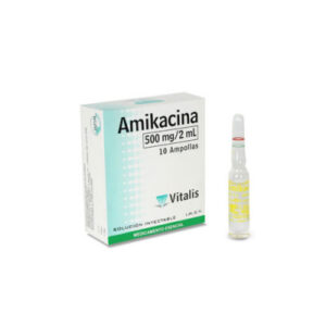 AMIKACINA 500MG/2ML CX10 AMP (VITALIS) - VITALIS