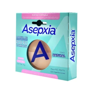 ASEPXIA MAQUILLAJE ANTI-INPERFECC. POLVO COMPACTO FPS 20 COLOR NATURAL - CAJA x 10 GR