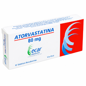 ATORVASTATINA 80 MG - CAJA x 10 TAB REC.