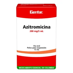 AZITROMICINA 200 MG/5 ML POLVO PARA SUSP ORAL - FCO x 15 ML
