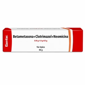 BETAMETASONA 0.04 GR + CLOTRIM 1 GR + NEOM 0.5 GR  CREMA TOP. - TUBO x 40 GR