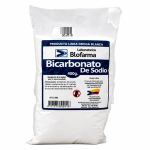 BICARBONATO DE SODIO BX400GR (GLOFARMA) - GLOFARMA