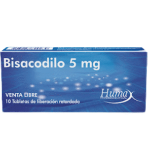 BISACODILO 5 MG - CAJA x 10 TAB