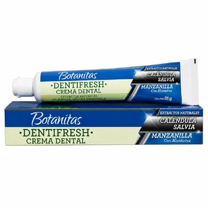 BOTANITAS CREMA DENTAL DENTIFRESH MENTA TX85G (SALVIA+CALENDULA+MANZANILLA) (MEDICK SAS) - MEDICK