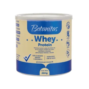 BOTANITAS WHEY PROTEIN (PROTEINA DE SUERO) MEZCLA EN POLVO - LATA x 260 GR