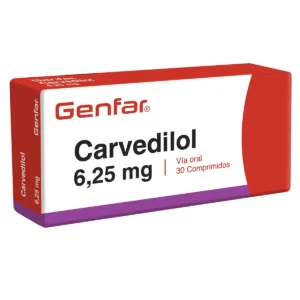 CARVEDILOL 6.25 MG - CAJA x 30 TAB