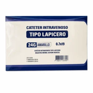 CATETER INTRAVENOSO TIPO LAPICERO 24G (0.7X19) X1UND (AMARILLO)(CHEMI) - CHEMI