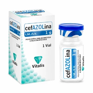 CEFAZIDELT 1GR INYECTABLE CX10AMP (CEFAZOLINA 1GR) (POLVO PARA RECONSTITUIR) (DELTA) - DELTA SA