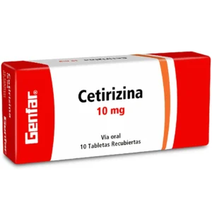 CETIRIZINA 10 MG - CAJA x 10 TAB