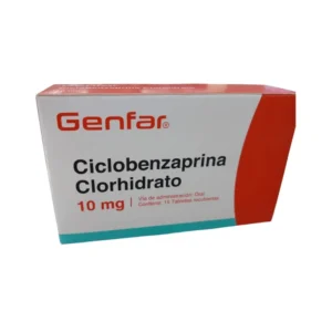CICLOBENZAPRINA CLORHIDRATO 10MG CX15TAB RECUBIERTAS(MOMENTA) (GENFAR) - GENFAR