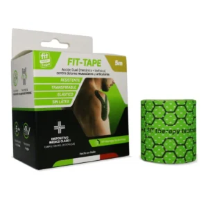 CINTA FIT THERAPY TAPE - CAJA x 1 CINTA DE 5 METROS COLOR VERDE