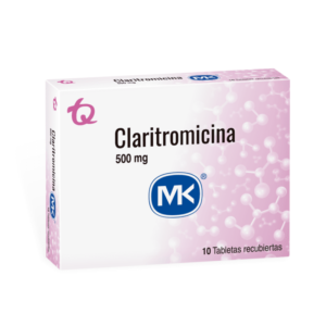 CLARITROMICINA 500 MG - CAJA x 10 TAB