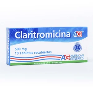 CLARITROMICINA 500 MG - CAJA x 10 TAB
