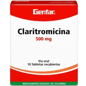 CLARITROMICINA 500MG CX10 TB(GENFAR) - GENFAR
