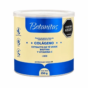 COLAGENO + EXTRACTO TE VERDE + BIOTICA + VITAM C - LATA x 250 GR - SABOR LIMON