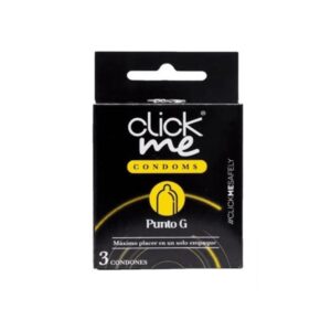 CONDONES CLICK ME-PUNTO G CX3UND (AMARILLO) (DISPOCOL) - DISPOCOL