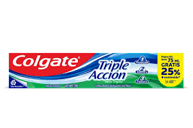 CREMA DENTAL COLGATE TRIPLE ACCION CON FLUOR TX75ML (PAGUE 60ML LLEVE 75ML) - COLGATE PALMOLIVE