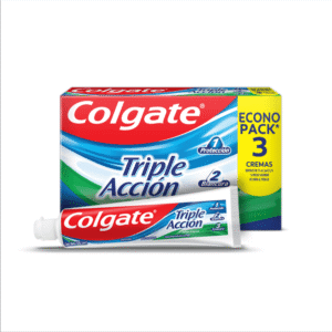 CREMA DENTAL COLGATE TRIPLE ACCION MENTA ECONO PACK X 3UNDS X75ML C/U - COLGATE PALMOLIVE
