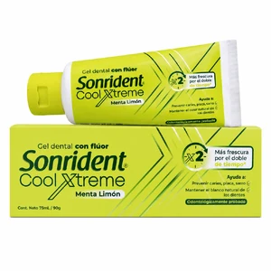 CREMA DENTAL SONRIDENT COOL XTREME TX75G (GEL DENTAL MENTA LIMON) (VERDE) (PROQUIDENT) - PROQUIDENT