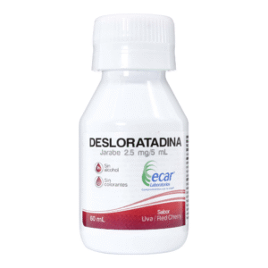 DESLORATADINA 2.5 MG/5 ML JBE - FCO x 60 ML SABOR UVA/CEREZA