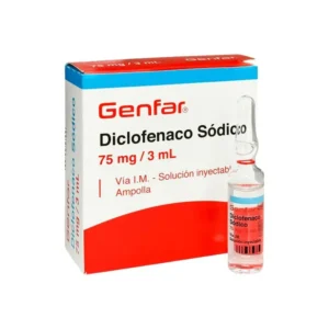 DICLOFENACO 75 MG/3 ML SLN INY - CAJA x 10 AMP