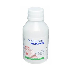 DICLOXACILINA 250 MG/5 ML POLVO PARA RECONS A SUSP ORAL - FCO x 80 ML