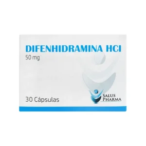 DIFENHIDRAMINA HCL 50 MG - CAJA x 30 CAP