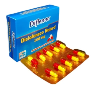 (DIFLENAC) DICLOFENACO RETARD 100 MG - CAJA x 20 CAP CON MICROGRANULOS