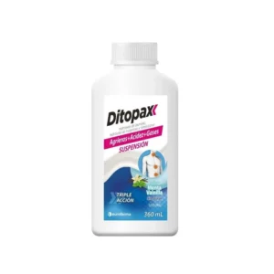 (DITOPAX) HIDROXIDO ALUM + MAG + SIMET. SUSP ORAL - FCO x 360 ML SABOR MENTA-VAINILLA