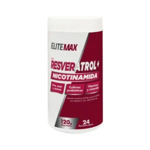 ELITEMAX CON RESVERATROL + NICOTINAMIDA EN POLVO - TARRO x 120 G - SABOR FRUTOS ROJOS
