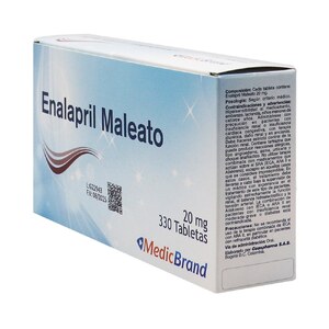 ENALAPRIL MALEATO 20MG CX330TB (COASPHARMA) - COASPHARMA