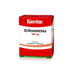 ERITROMICINA 500MG CX50 TB(GENFAR) - GENFAR