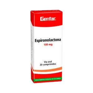 ESPIRONOLACTONA 100MG CX20 TB(GENFAR) - GENFAR