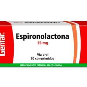 ESPIRONOLACTONA 25 MG - CAJA x 20 TAB