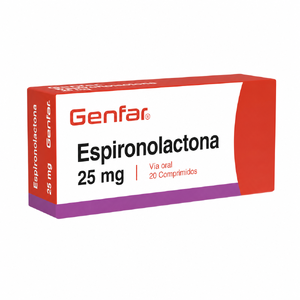 ESPIRONOLACTONA 25MG CX20 TB(GENFAR) - GENFAR