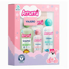 ESTUCHE VIAJERO ARRURRU ROSA (SHAMPOO CABELLO CLARO x 120 ML + COLONIA ORIGINAL ROSA x 60 ML + CREMA ORIGINAL x 120 ML + TOALLAS HUMEDAS x 10 UNDI)
