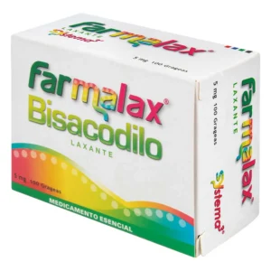 (FARMALAX) BISACODILO 5 MG - CAJA x 100 GRAGEAS