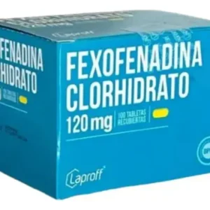 FEXOFENADINA CLORHIDRATO 120 MG - CAJA x 100 TAB REC.