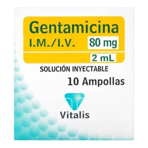 GENTAMICINA 80MG CX10 AMP (VITALIS) - VITALIS