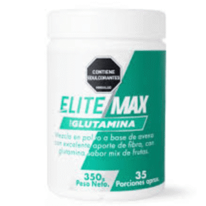 GLUTAMINA ELITEMAX EN POLVO - TARRO x 350 G - SABOR MIX DE FRUTAS