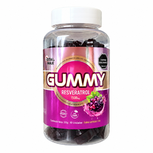 GUMMY GOMITAS CON RESVERATROL 1500 MG - FCO x 90 GOMITAS MASTIC. SABOR A UVA - TOTALMAX