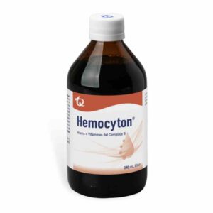 HEMOCYTON ELIXIR JAR FX340 ML (HIERRO+VITAMINAS B) (TECNOQUIMICAS) - TECNOQUIMICAS