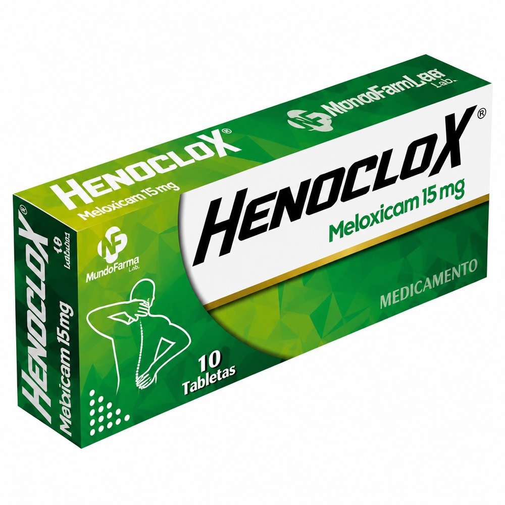 HENOCLOX 15MG CX10 TAB (MELOXICAM) (NOVOFAR LAB) - DISTRIBUIDORES