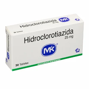 HIDROCLOROTIAZIDA 25MG CX 30 TB (TECNOQUIMICAS) - TECNOQUIMICAS