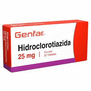 HIDROCLOROTIAZIDA 25MG CX30 TB(GENFAR) - GENFAR