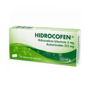 HIDROCOFEN 5 MG + 325 MG - CAJA x 10 TAB REC