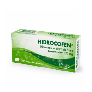 HIDROCOFEN 5 MG + 325 MG - CAJA x 30 TAB REC