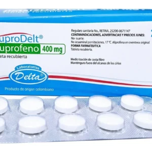 IBUPROFENO 400 MG - CAJA x 100 TAB RECU. (IBUPRODELT)