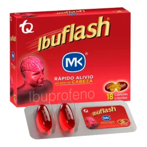 IBUPROFENO 400 MG - CAJA x 18 CAPS LIQUIDAS (IBUFLASH)