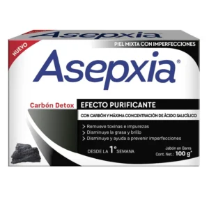 JABON ASEPXIA CARBON DETOX - BARRA x 100 GR - PREPACK x 2 - OFERTA ESP.